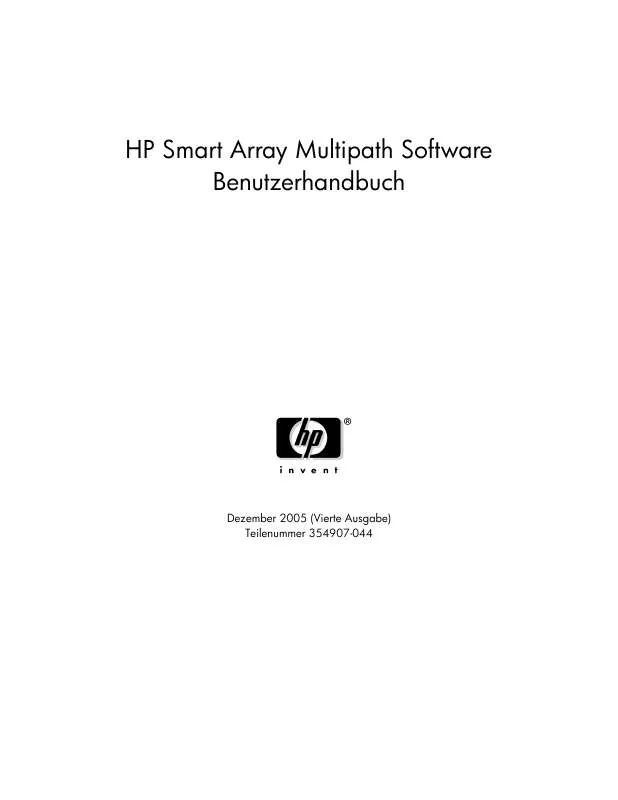 Mode d'emploi HP STORAGEWORKS 500 G2 MODULAR SMART ARRAY