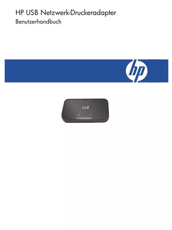 Mode d'emploi HP USB NETWORK PRINT ADAPTER