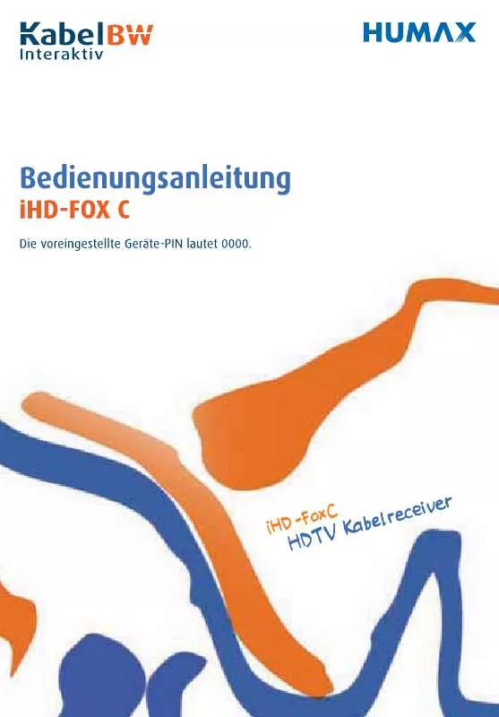 Mode d'emploi HUMAX IHD-FOX C