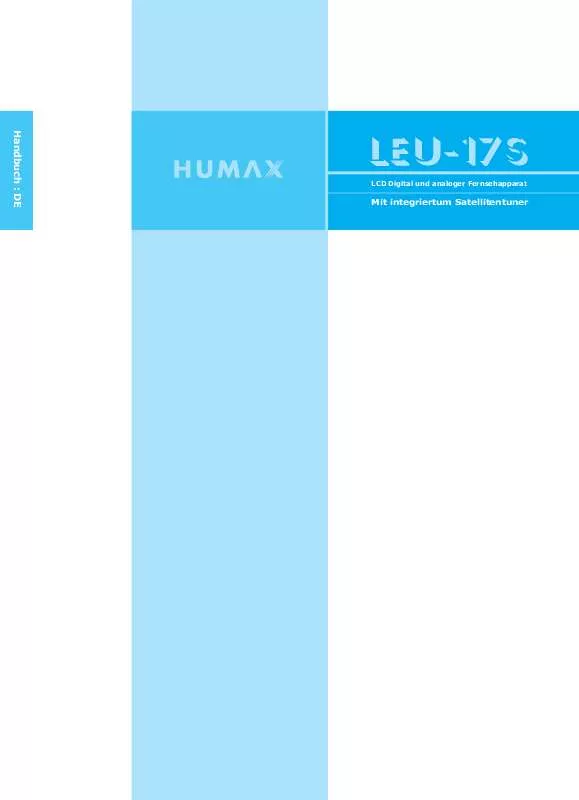 Mode d'emploi HUMAX LEU-17S