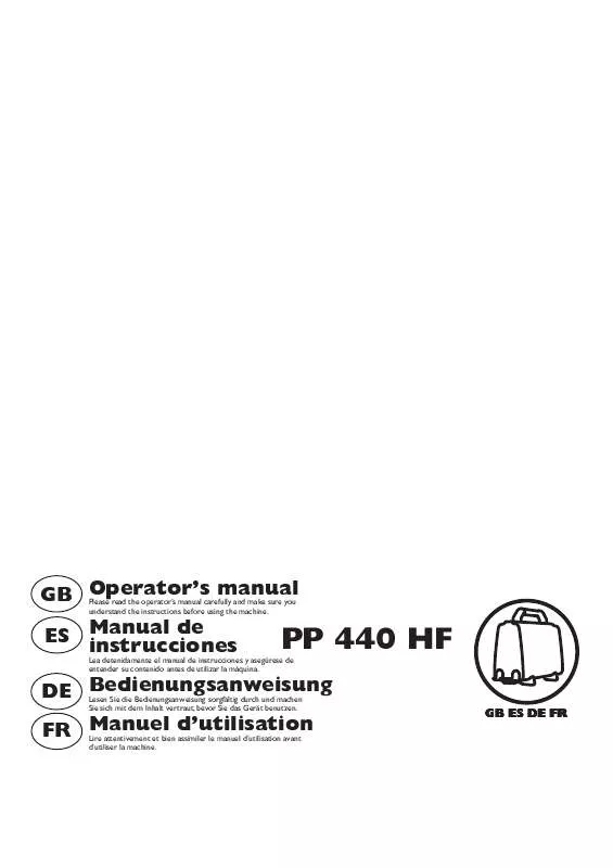 Mode d'emploi HUSQVARNA PP 440 HF
