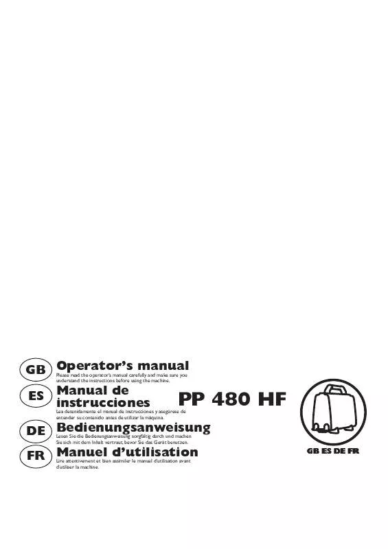 Mode d'emploi HUSQVARNA PP 480 HF