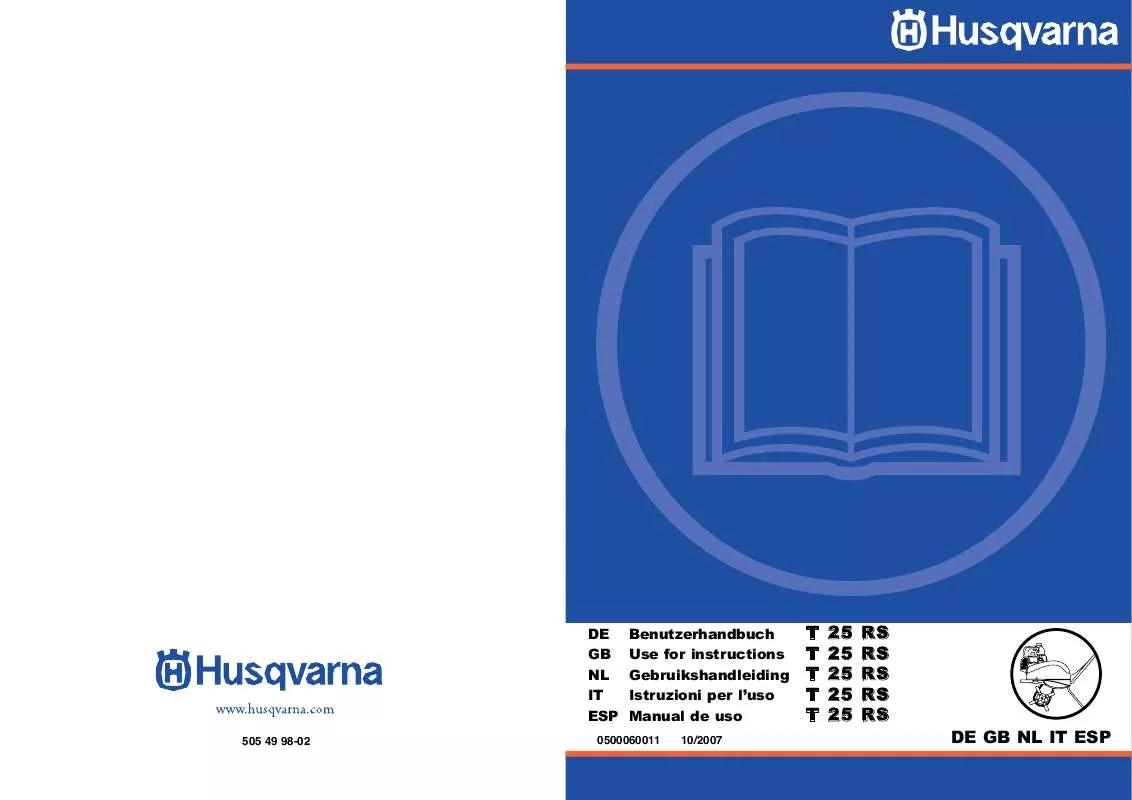 Mode d'emploi HUSQVARNA T25 RS