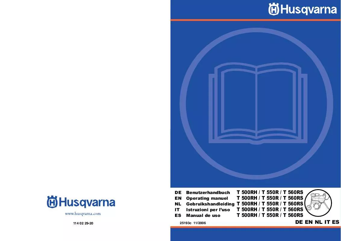 Mode d'emploi HUSQVARNA T550 R