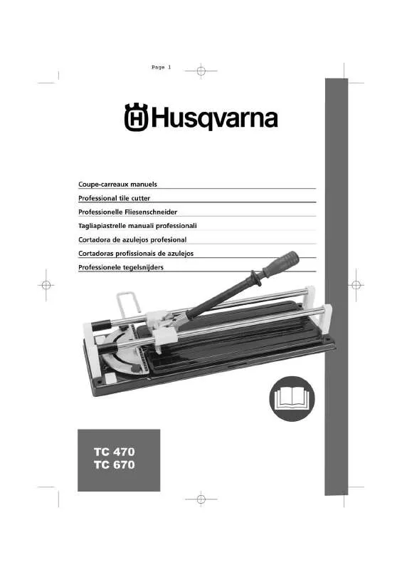 Mode d'emploi HUSQVARNA TC 470
