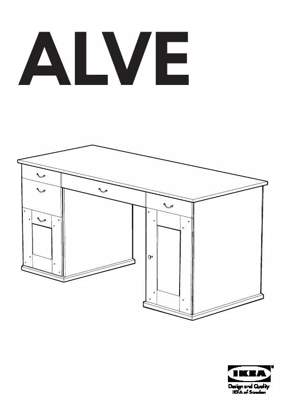 Mode d'emploi IKEA ALVE SCHREIBTISCH