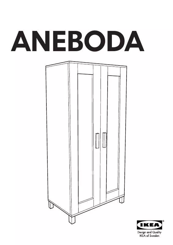 Mode d'emploi IKEA ANEBODA KLEIDERSCHRANK