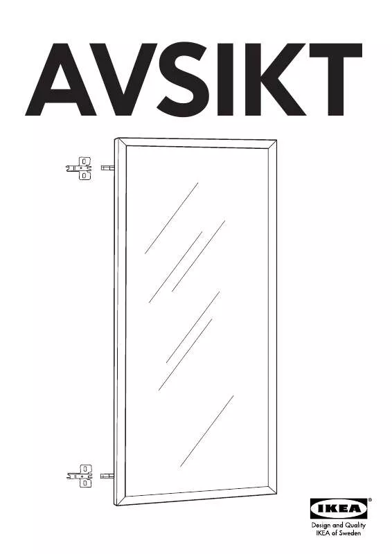 Mode d'emploi IKEA AVSIKT VITRINENTÜR