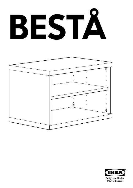 Mode d'emploi IKEA BESTÅ ABLAGEBANK