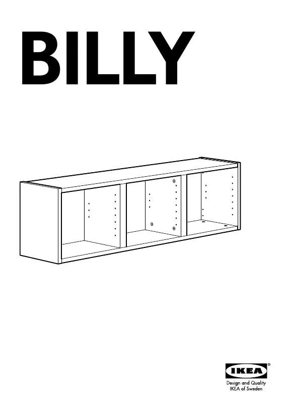 Mode d'emploi IKEA BILLY WANDREGAL