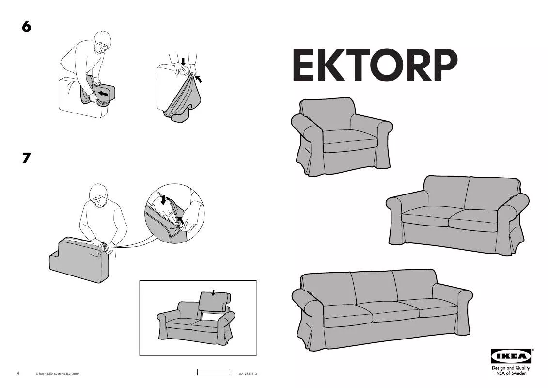 Mode d'emploi IKEA EKTORP BEZUG
