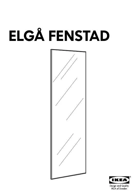 Mode d'emploi IKEA ELGA SCHIEBETÜR