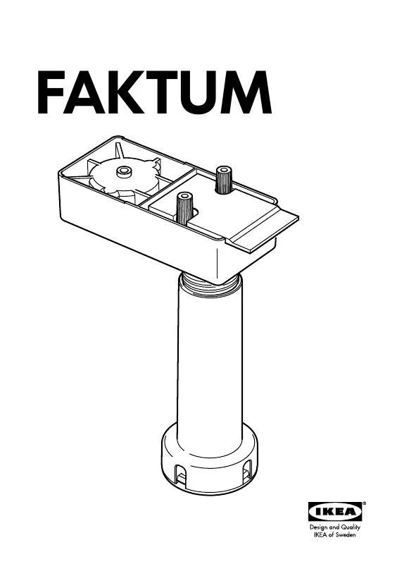 Mode d'emploi IKEA FAKTUM BEINE