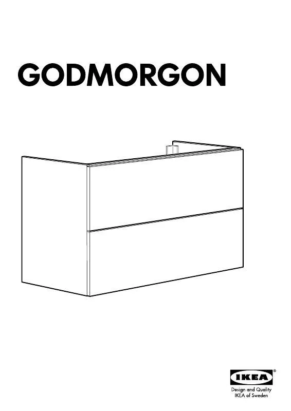 Mode d'emploi IKEA GODMORGON WASCHBECKENSCHRANK 100X58CM