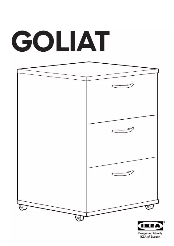Mode d'emploi IKEA GOLIAT SCHUBLADENELEMENT