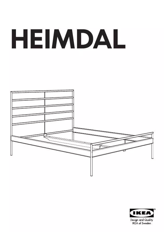 Mode d'emploi IKEA HEIMDAL BETTGESTELL