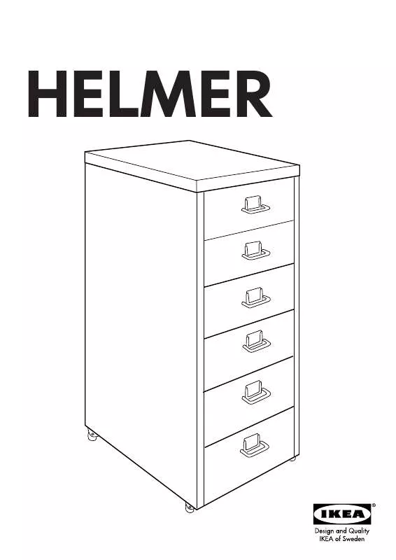 Mode d'emploi IKEA HELMER SCHUBLADENELEMENT MIT ROLLEN