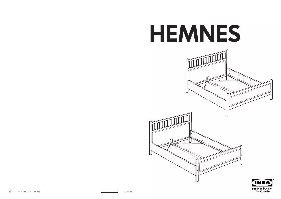 Mode d'emploi IKEA HEMNES BETTGESTELL