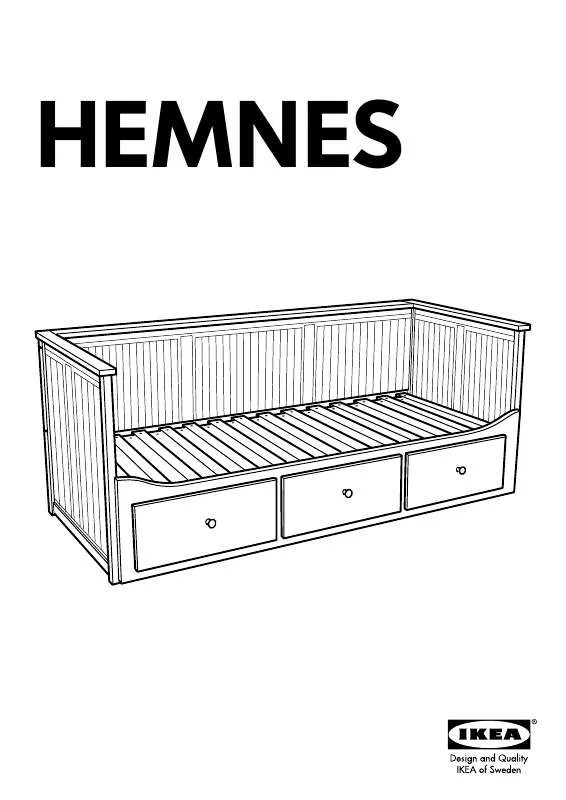 Mode d'emploi IKEA HEMNES TAGESBETTGESTELL