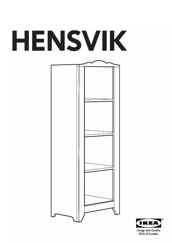 Mode d'emploi IKEA HENSVIK AUFBEWAHRUNGSELEMENT