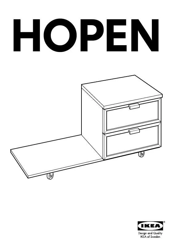 Mode d'emploi IKEA HOPEN ABLAGETISCH
