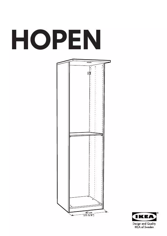 Mode d'emploi IKEA HOPEN KORPUS KLEIDERSCHRANK 60X60X236