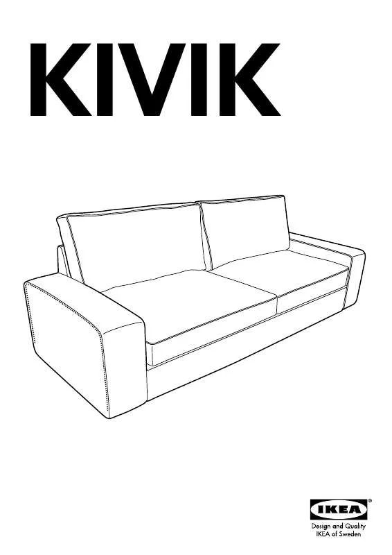 Mode d'emploi IKEA KIVIK BETTSOFA