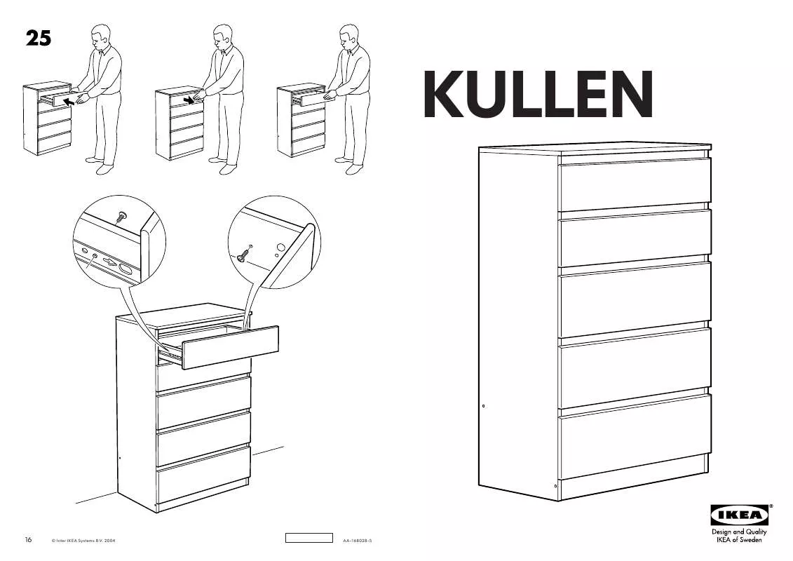 Mode d'emploi IKEA KULLEN KOMMODE MIT 5 SCHUBLADEN