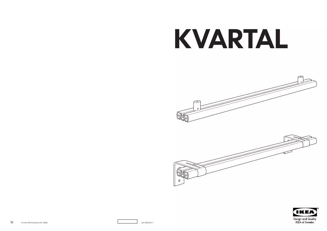 Mode d'emploi IKEA KVARTAL GARDINENSCHIENE
