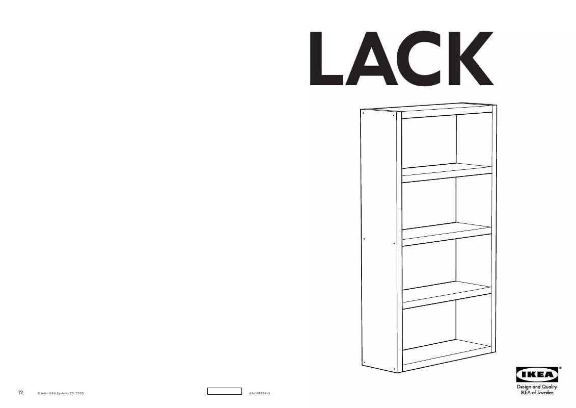 Mode d'emploi IKEA LACK REGAL
