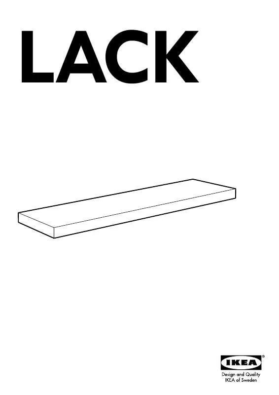 Mode d'emploi IKEA LACK WANDREGAL