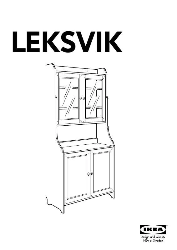 Mode d'emploi IKEA LEKSVIK BÜFETT MIT OBERSCHRANK