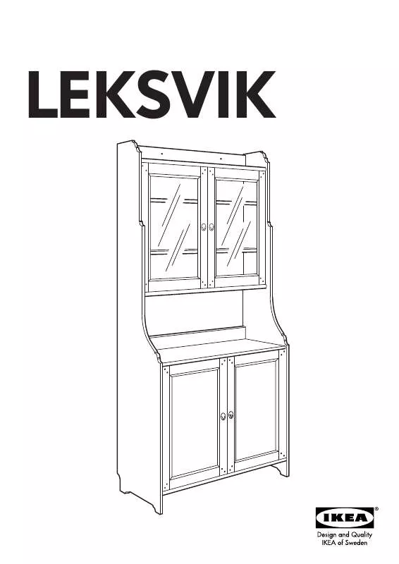 Mode d'emploi IKEA LEKSVIK BÜFFET MIT OBERSCHRANK