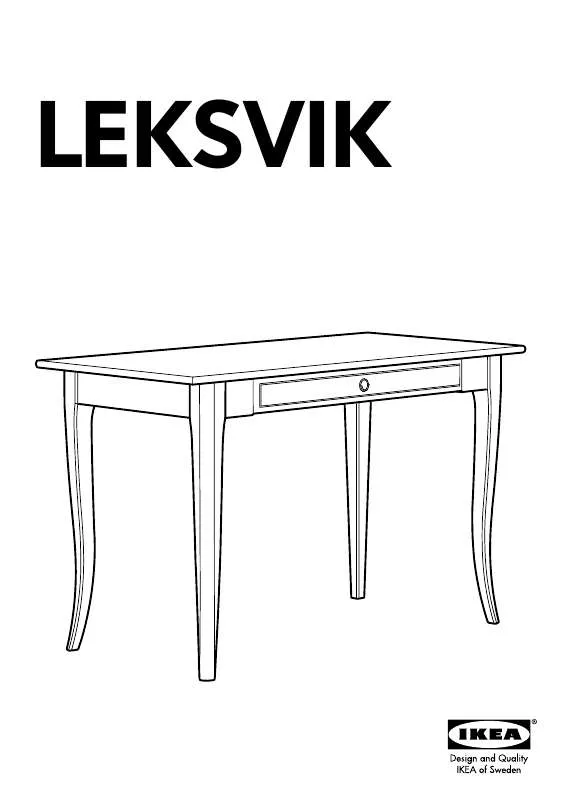Mode d'emploi IKEA LEKSVIK SCHREIBTISCH
