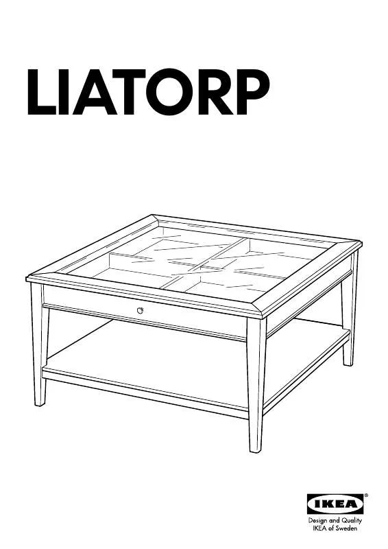 Mode d'emploi IKEA LIATORP COUCHTISCH