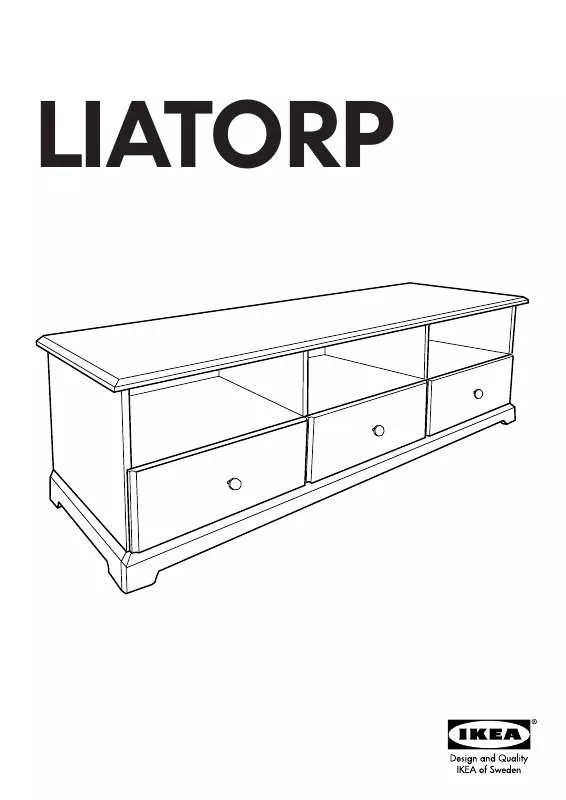 Mode d'emploi IKEA LIATORP TV-BANK