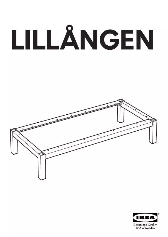 Mode d'emploi IKEA LILLÅNGEN BEINGESTELL