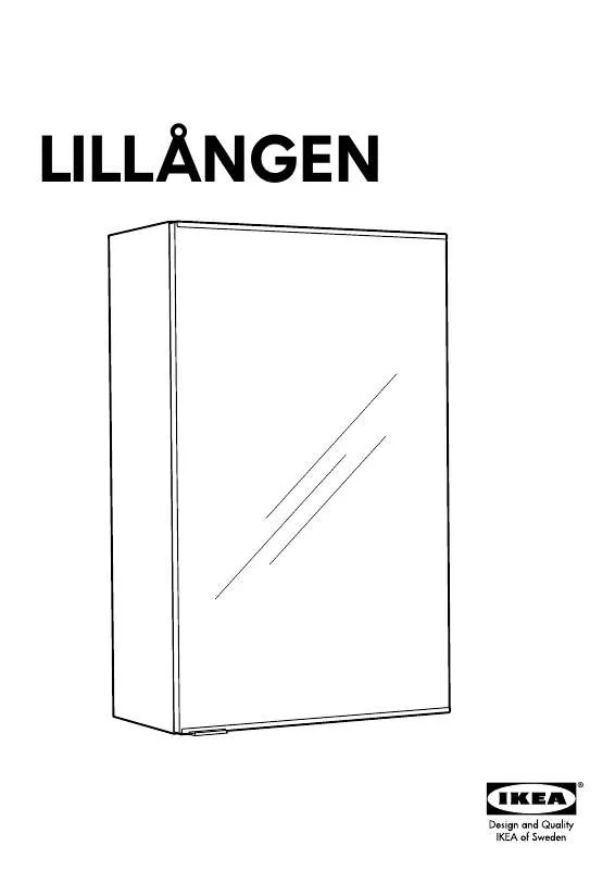 Mode d'emploi IKEA LILLÅNGEN SPIEGELSCHRANK