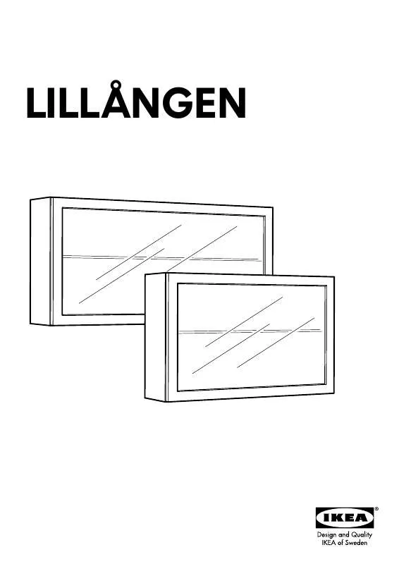 Mode d'emploi IKEA LILLÅNGEN WANDSCHRANK