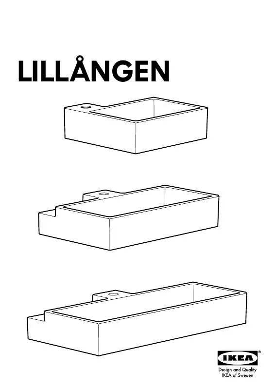 Mode d'emploi IKEA LILLÅNGEN WASCHBECKEN