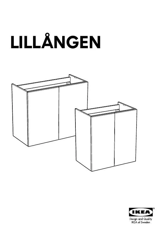 Mode d'emploi IKEA LILLÅNGEN WASCHBECKENKOMMODE
