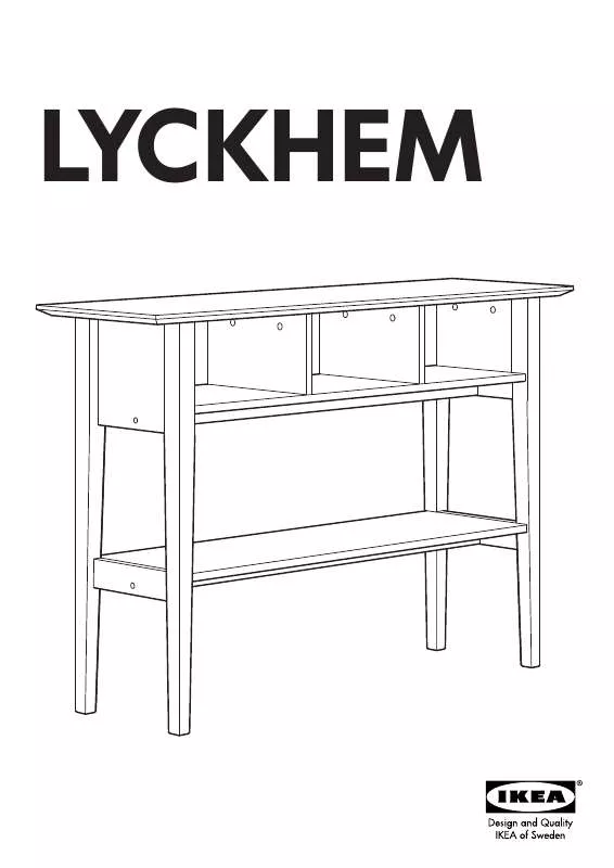 Mode d'emploi IKEA LYCKHEM ABLAGETISCH