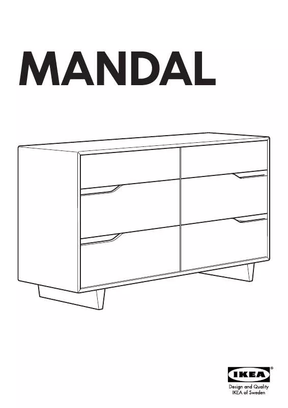 Mode d'emploi IKEA MANDAL KOMMODE MIT 6 SCHUBLADEN
