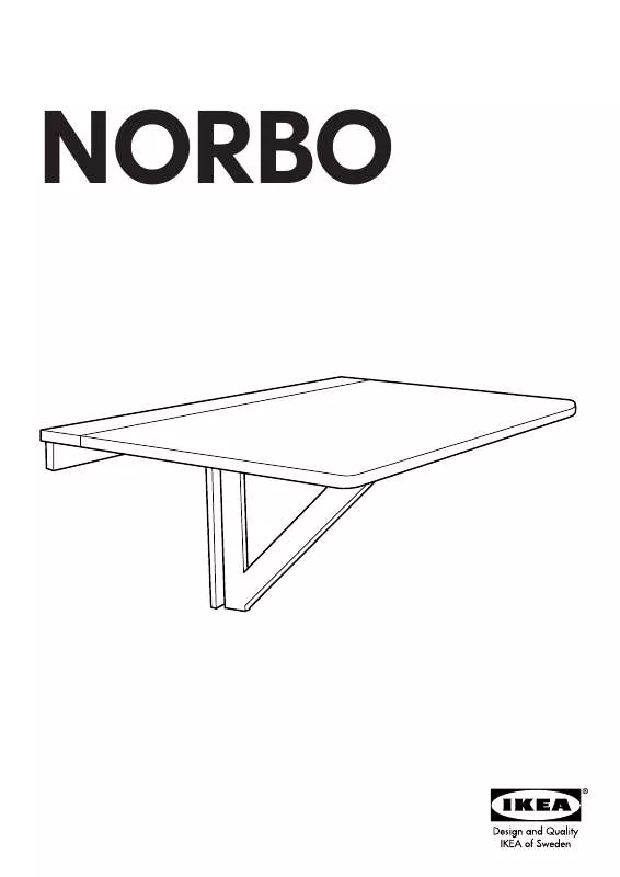 Mode d'emploi IKEA NORBO WANDKLAPPTISCH