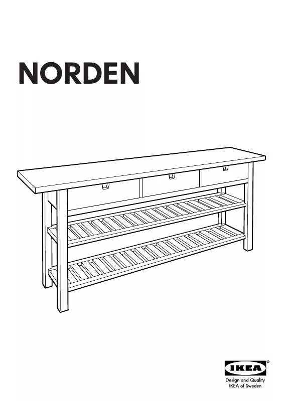 Mode d'emploi IKEA NORDEN ABLAGETISCH