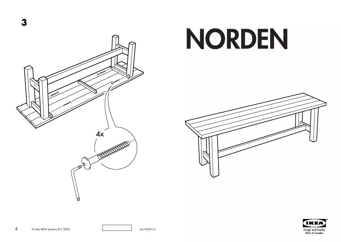 Mode d'emploi IKEA NORDEN BANK
