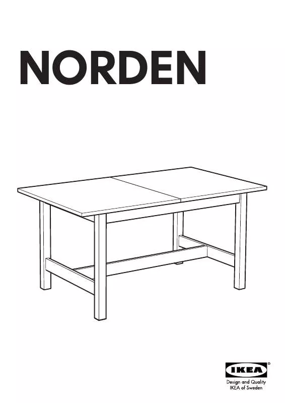 Mode d'emploi IKEA NORDEN ESSTISCH