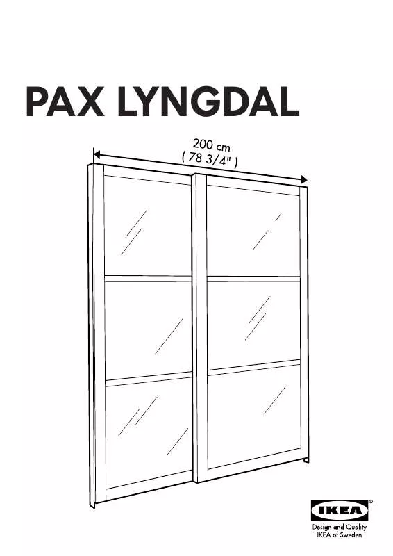 Mode d'emploi IKEA PAX LYNGDAL SCHIEBETÜREN