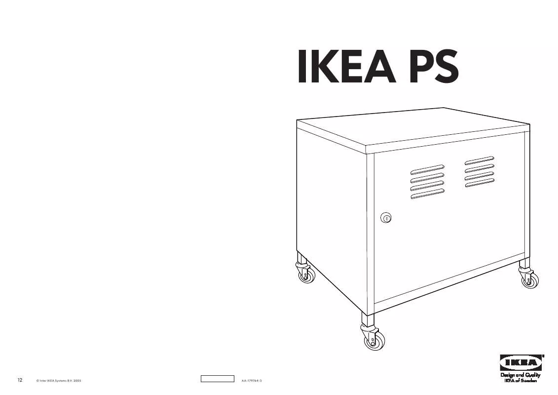 Mode d'emploi IKEA PS SCHRANK AUF ROLLEN