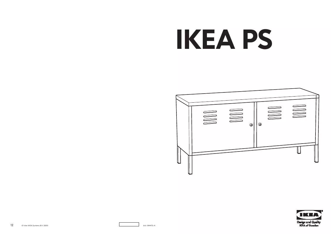 Mode d'emploi IKEA PS SCHRANK